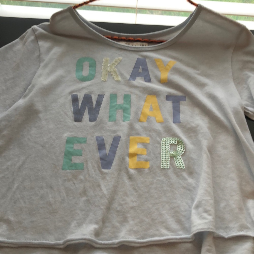 crop top blues and yellow